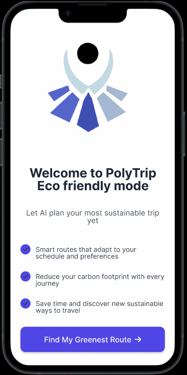 Eco-Friendly Route Navigation GIF